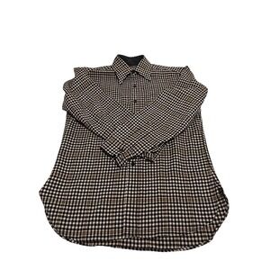 Pendleton Plaid 100% Virgin Wool Shirt Mens M Brown Long Sleeve Grunge Cowboy